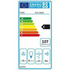 Teka CNL 9610 Ιnox Συρόμενος Απορροφητήρας (F.873.SS)  Teka CNL 9610 Ιnox Συρόμενος Απορροφητήρας (F.873.SS)